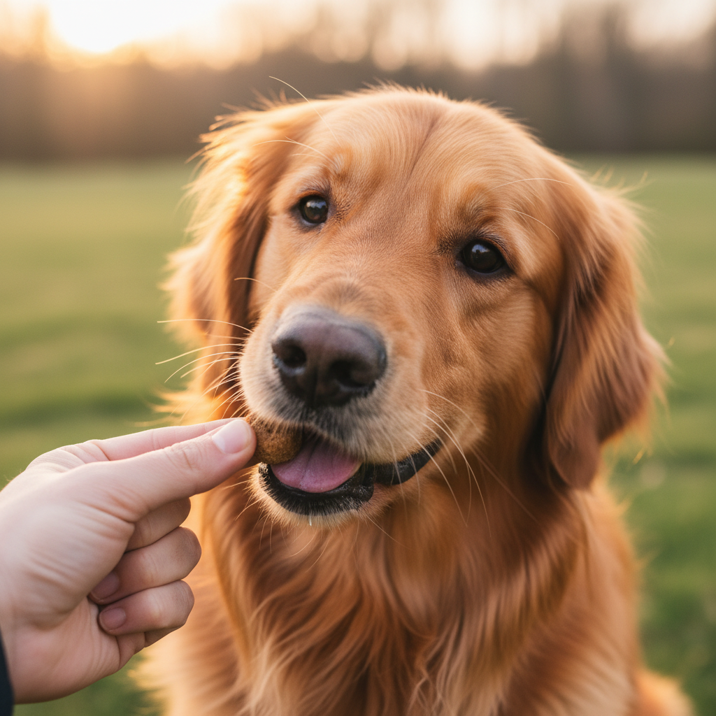 Dog Receiving Treat